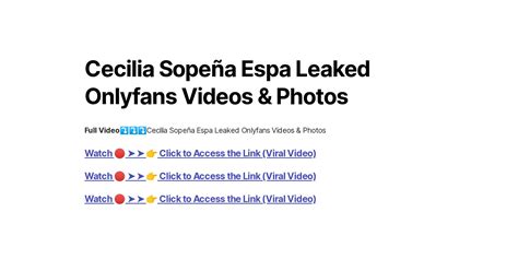 cecilia sopeña leaked|elmrodski/Cecilia Sopeña Leaked Leak Photos Update Files